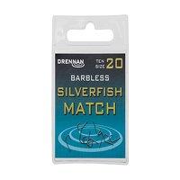 Drennan Barbless Silverfish Match Hooks Size 20