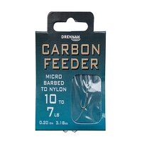 Drennan Micro Barbed Carbon Feeder Hooks to Nylon Size 12