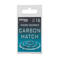 Drennan Micro Barbed Carbon Match Hooks Size 22