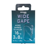 Drennan Micro Barbed Wide Gape Hooks to Nylon Size 16