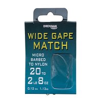 Drennan Micro Barbed Wide Gape Match Hooks to Nylo...