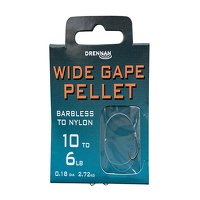 Drennan Wide Gape Pellet Hooks to Nylon Size 10