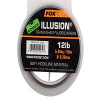 Fox 0.30mm Illusion Trans Khaki Soft Hooklink (CAC605)