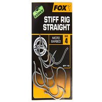 Fox Edges Size 7 Barbed Stiff Rig Straight Hook (C...