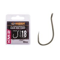 Middy KM-2 Hair-Rig Carp Eyed Hook - Size 18