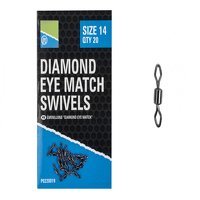 Preston Innovations Diamond Eye Match Swivels - Size 10